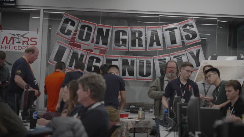 Mars Helicopter Team’s Final Gathering for Ingenuity Data Downlink